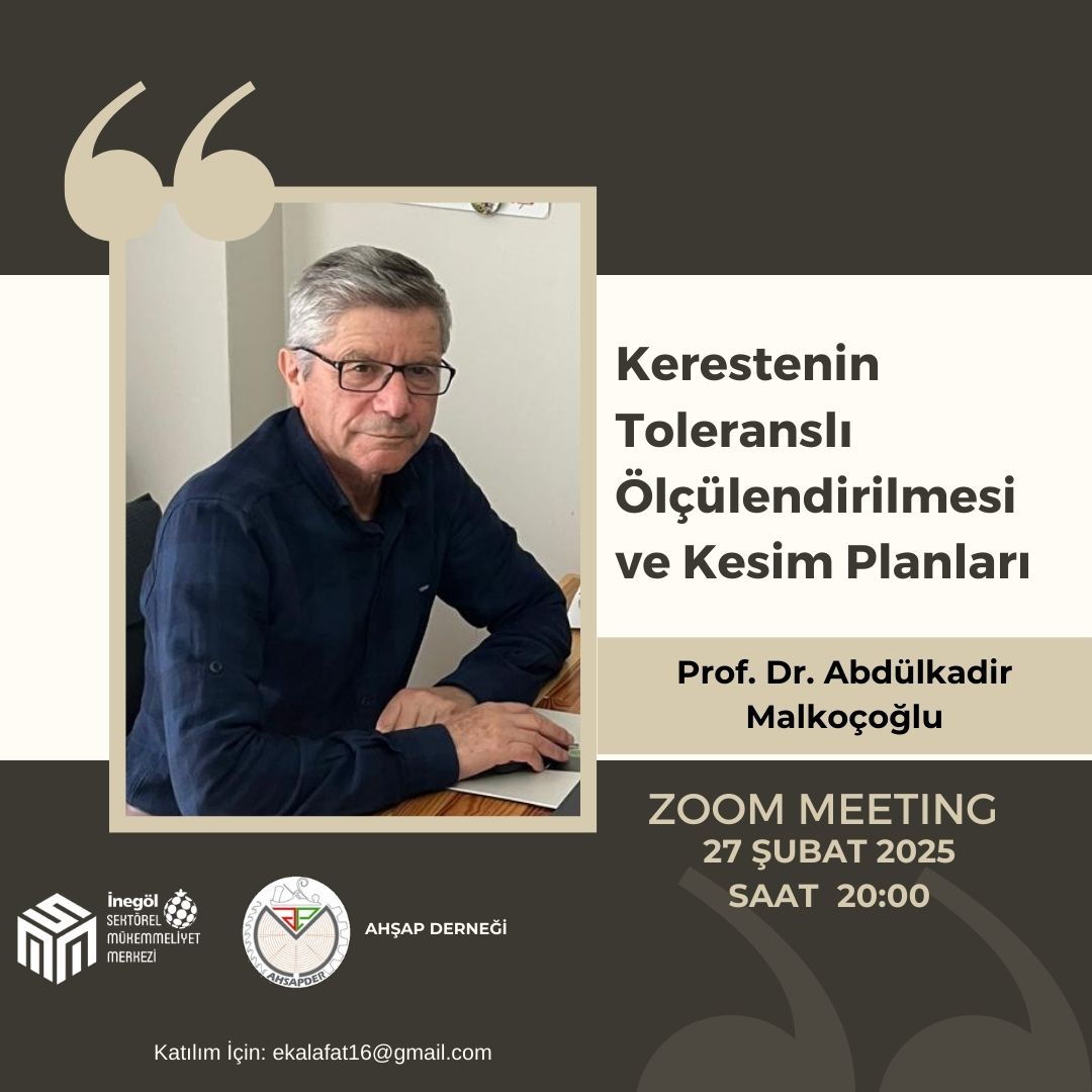 AHŞAP DERNEĞİ'NİN BU HAFTAKİ TOPLANTISI "KERESTENİN TOLERANSLI ÖLÇÜLENDİRİLMESİ VE KESİM PLANLARI" Video